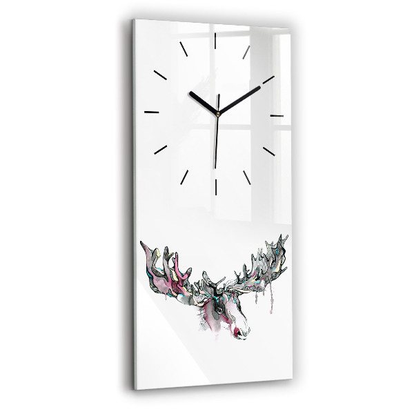 Reloj vertical Alce abstracto - espejomat.es