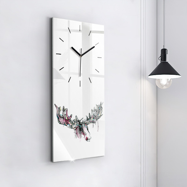 Reloj vertical Alce abstracto - espejomat.es