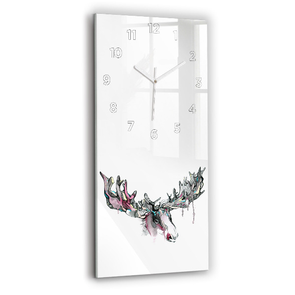 Reloj vertical Alce abstracto - espejomat.es