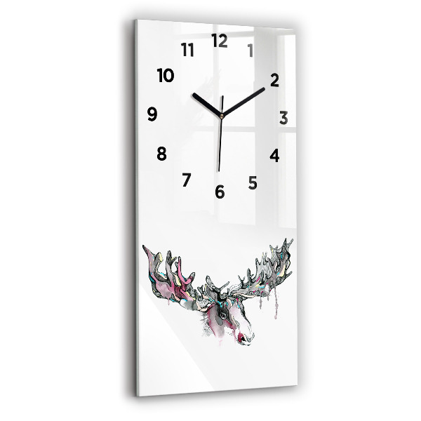 Reloj vertical Alce abstracto - espejomat.es