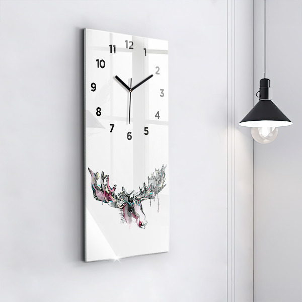 Reloj vertical Alce abstracto - espejomat.es
