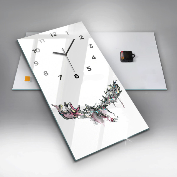 Reloj vertical Alce abstracto - espejomat.es