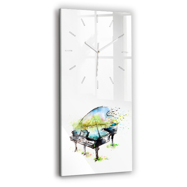 Reloj vertical Ilustración de las 4 estaciones - espejomat.es