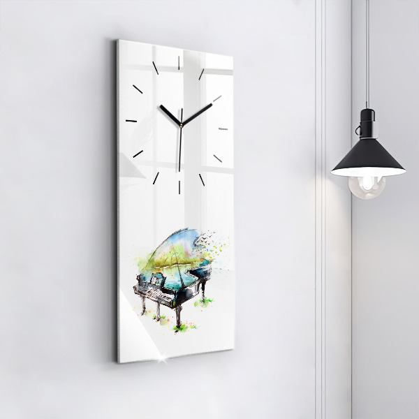 Reloj vertical Ilustración de las 4 estaciones - espejomat.es