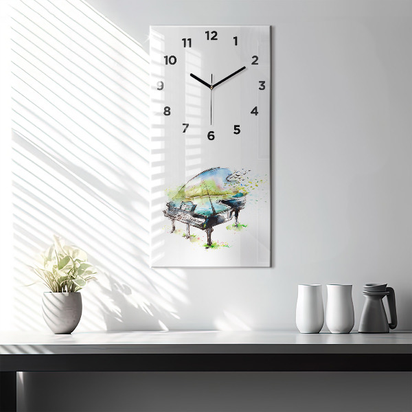 Reloj vertical Ilustración de las 4 estaciones - espejomat.es