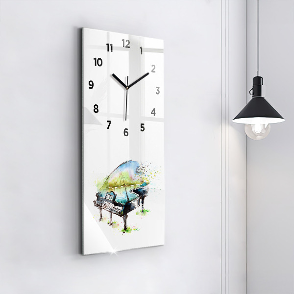 Reloj vertical Ilustración de las 4 estaciones - espejomat.es