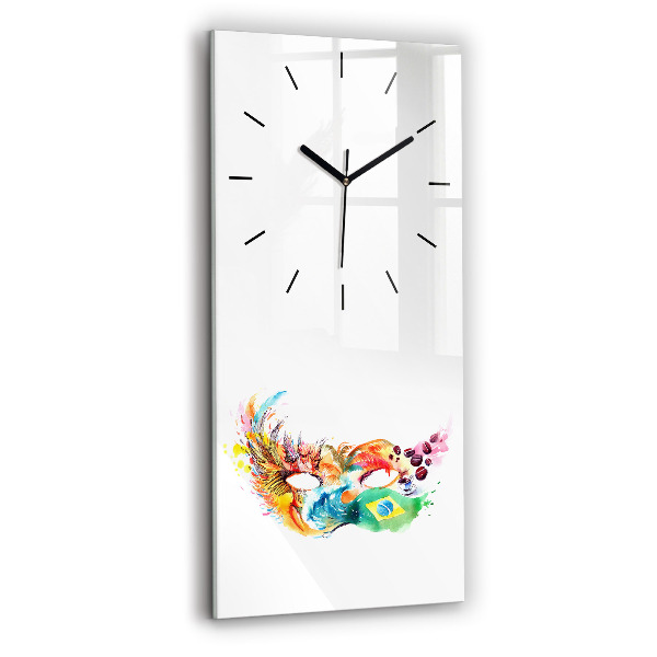 Reloj de vidrio vertical Cultura - Bandera de Brasil - espejomat.es