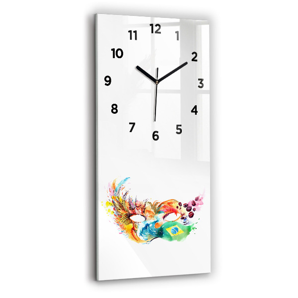 Reloj de vidrio vertical Cultura - Bandera de Brasil - espejomat.es