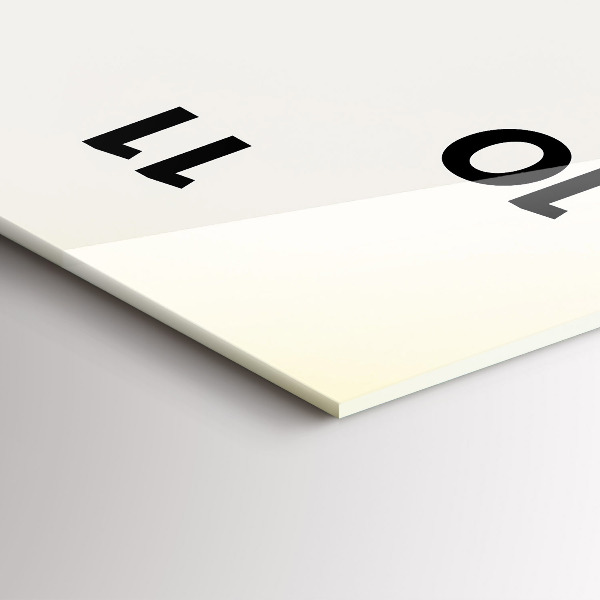 Reloj de cristal vertical Ciervo al amanecer - espejomat.es