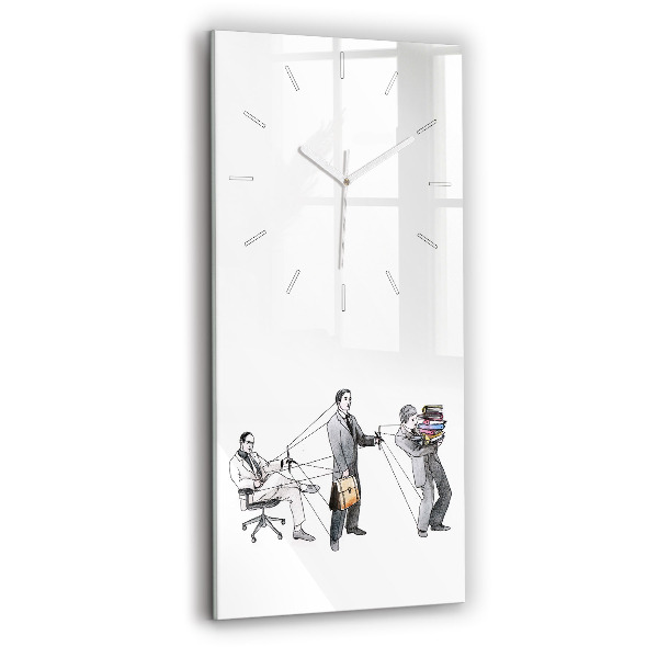 Reloj de cristal vertical Gente marioneta - espejomat.es