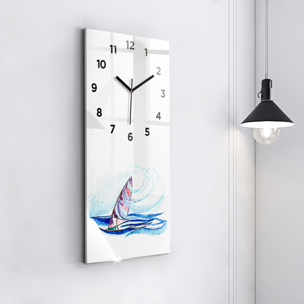 Reloj vertical Tabla de surf - espejomat.es