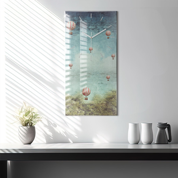 Reloj de cristal vertical Globos - espejomat.es