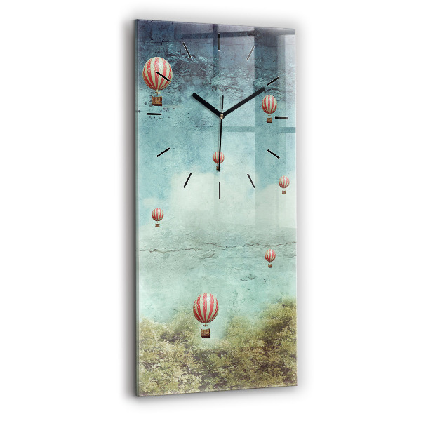Reloj de cristal vertical Globos - espejomat.es
