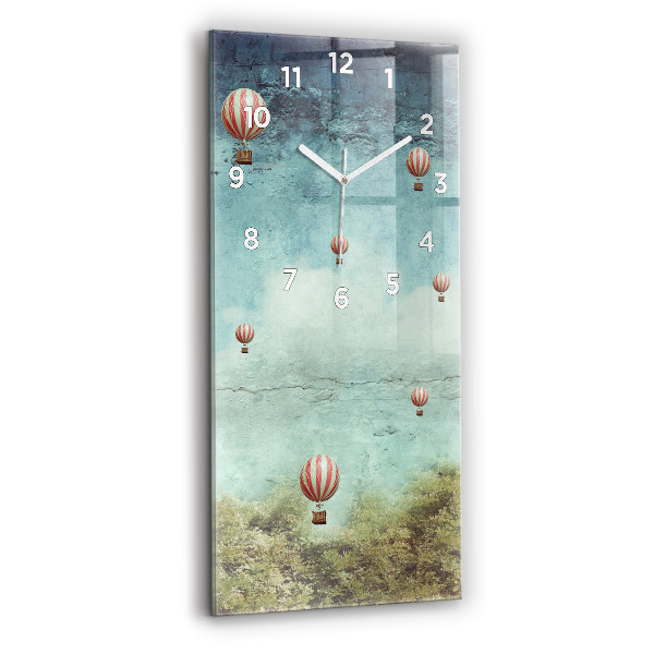 Reloj de cristal vertical Globos - espejomat.es