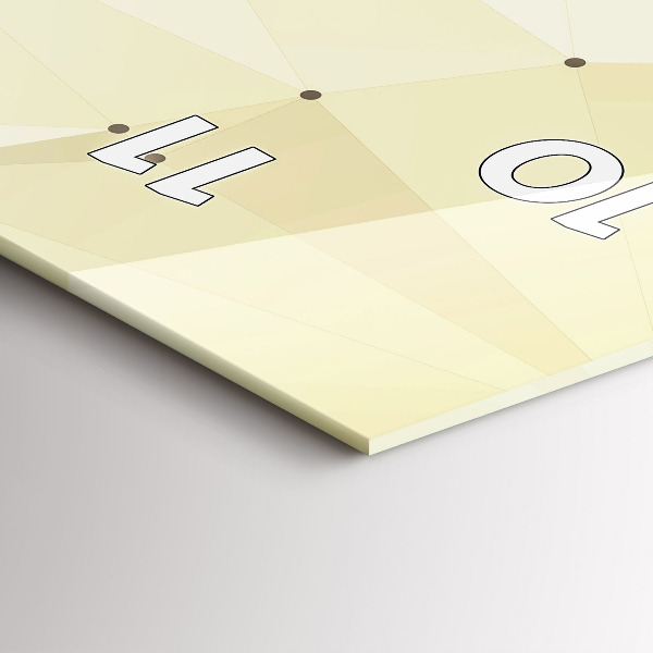 Reloj de vidrio vertical Creación de Adán - espejomat.es