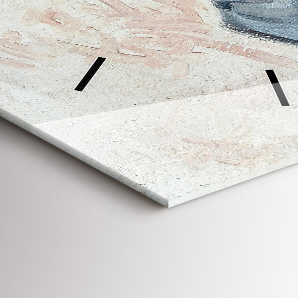 Reloj de cristal vertical Pintura abstracta - espejomat.es