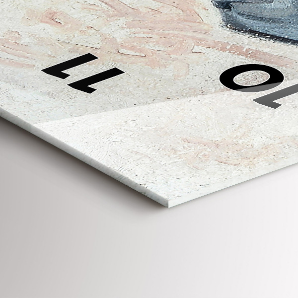 Reloj de cristal vertical Pintura abstracta - espejomat.es