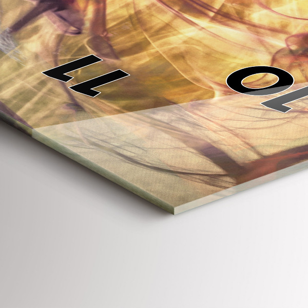 Reloj de vidrio vertical Retrato de mujer - espejomat.es