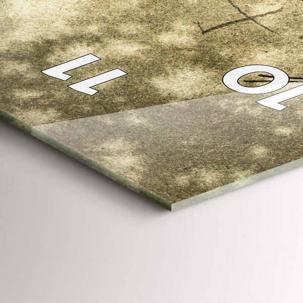 Reloj vertical Parque y árboles en sepia - espejomat.es