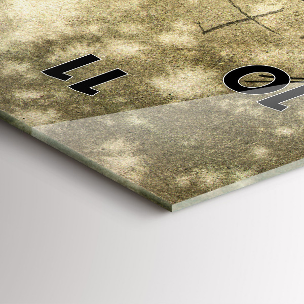 Reloj vertical Parque y árboles en sepia - espejomat.es