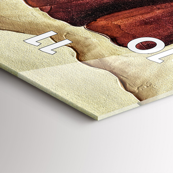 Reloj de vidrio vertical Amapolas pintadas - espejomat.es