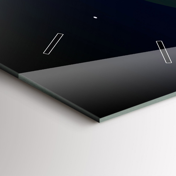 Reloj de vidrio vertical Ciudad del ciberespacio - espejomat.es