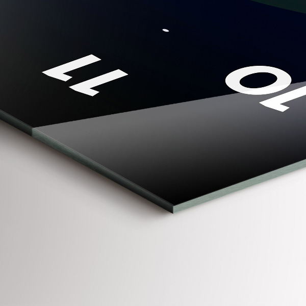 Reloj de vidrio vertical Ciudad del ciberespacio - espejomat.es