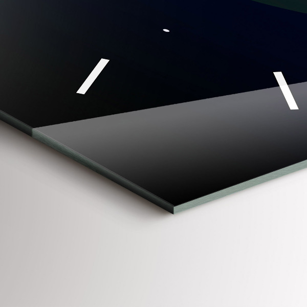 Reloj de vidrio vertical Ciudad del ciberespacio - espejomat.es