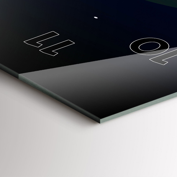 Reloj de vidrio vertical Ciudad del ciberespacio - espejomat.es