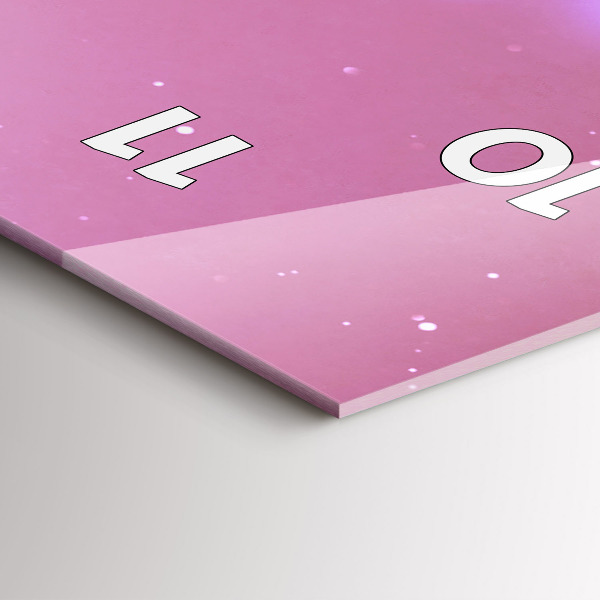 Reloj de vidrio vertical Libro abstracto - espejomat.es