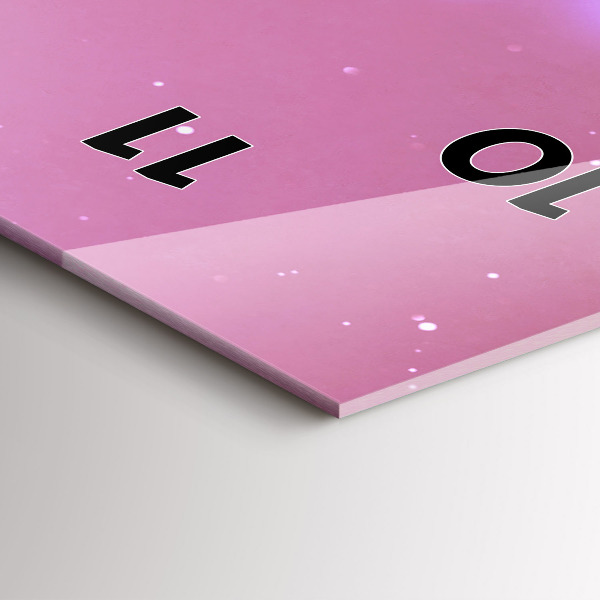 Reloj de vidrio vertical Libro abstracto - espejomat.es