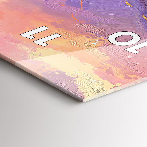 Reloj vertical Paisaje de naturaleza y flores - espejomat.es