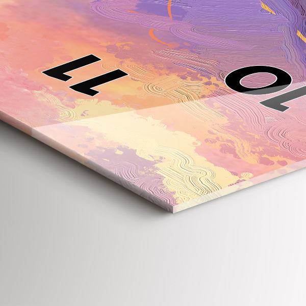 Reloj vertical Paisaje de naturaleza y flores - espejomat.es