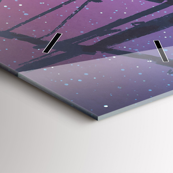 Reloj de vidrio vertical Velero de fantasía - espejomat.es