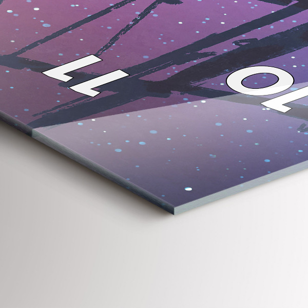 Reloj de vidrio vertical Velero de fantasía - espejomat.es