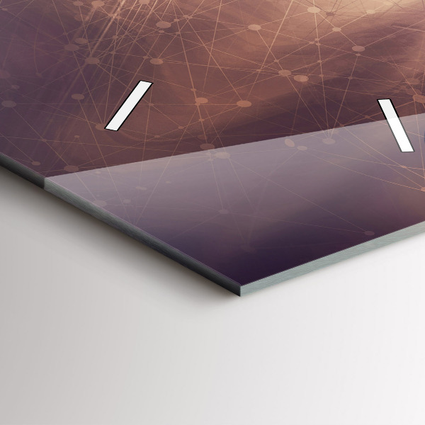 Reloj de vidrio vertical Mecanismo abstracto - espejomat.es