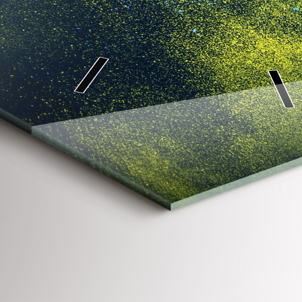 Reloj de cristal vertical Loro de colores - espejomat.es