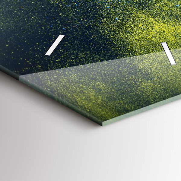 Reloj de cristal vertical Loro de colores - espejomat.es