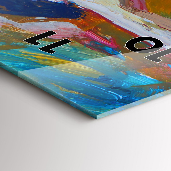 Reloj de cristal vertical Bailarina pintada - espejomat.es