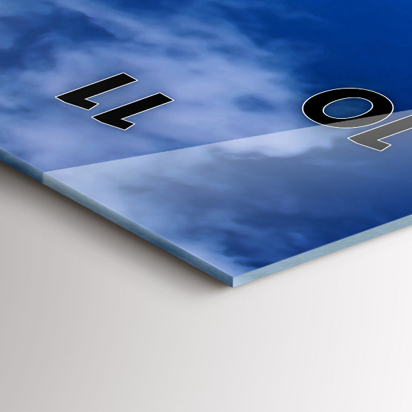 Reloj de cristal vertical Faro - espejomat.es