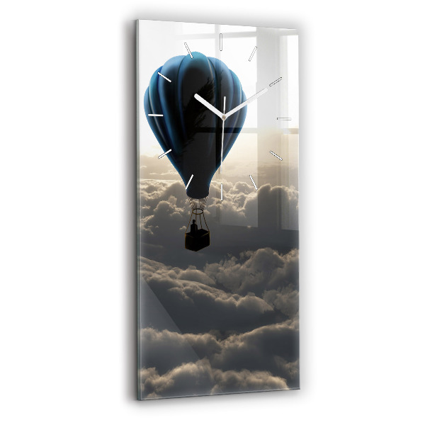 Reloj de vidrio vertical Globo en el cielo - espejomat.es