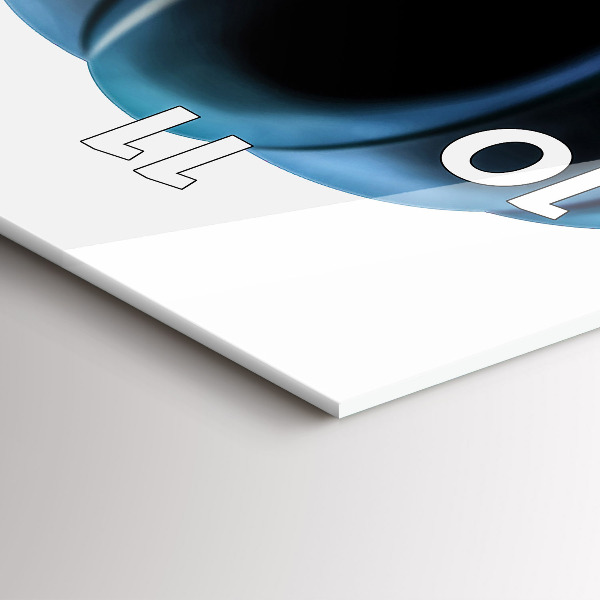 Reloj de vidrio vertical Globo en el cielo - espejomat.es