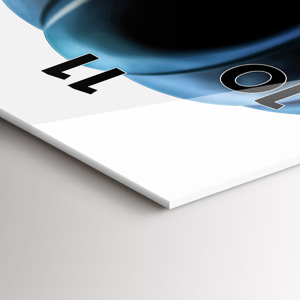 Reloj de vidrio vertical Globo en el cielo - espejomat.es