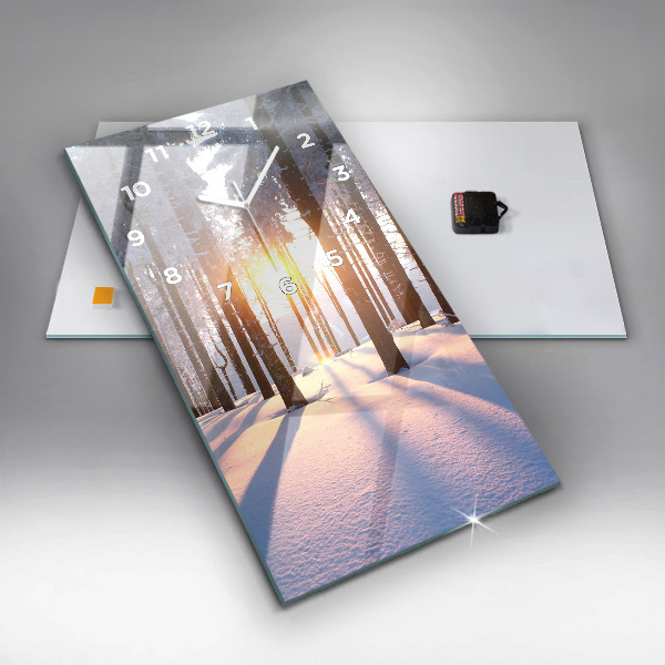 Reloj vertical Bosque al atardecer - espejomat.es