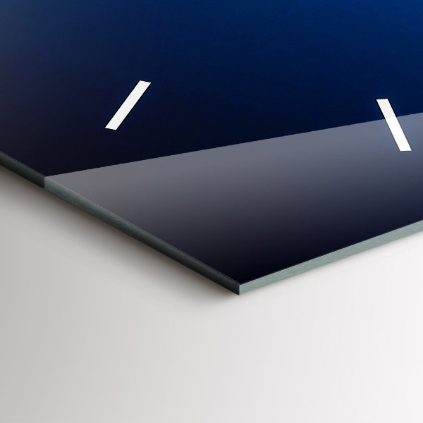 Reloj de cristal vertical Avión Nubes - espejomat.es