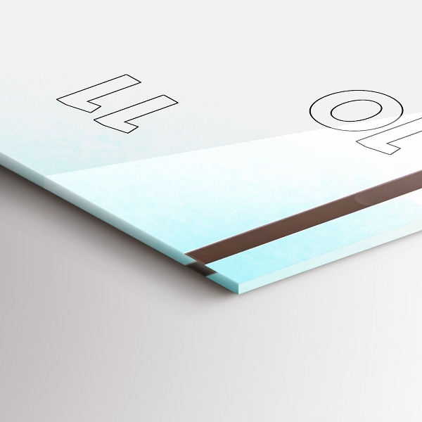 Reloj de vidrio vertical Hombre en el aeropuerto - espejomat.es