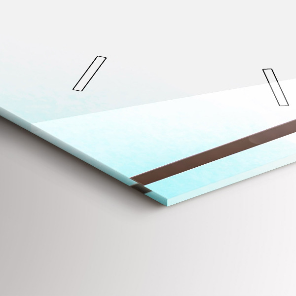 Reloj de vidrio vertical Hombre en el aeropuerto - espejomat.es