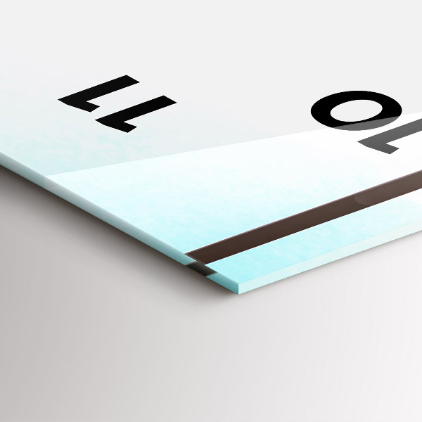 Reloj de vidrio vertical Hombre en el aeropuerto - espejomat.es