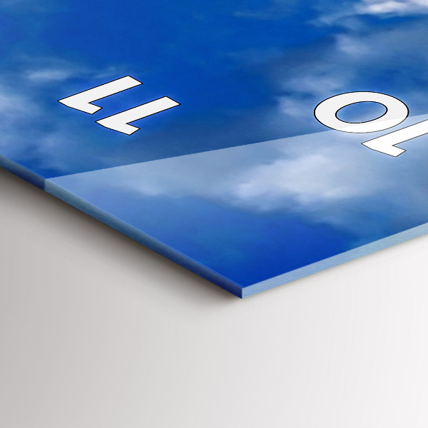 Reloj de cristal vertical Francia Torre Eiffel - espejomat.es