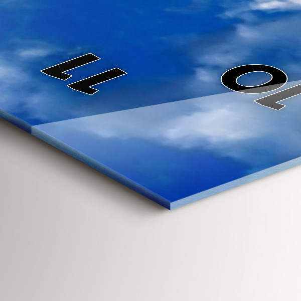 Reloj de cristal vertical Francia Torre Eiffel - espejomat.es